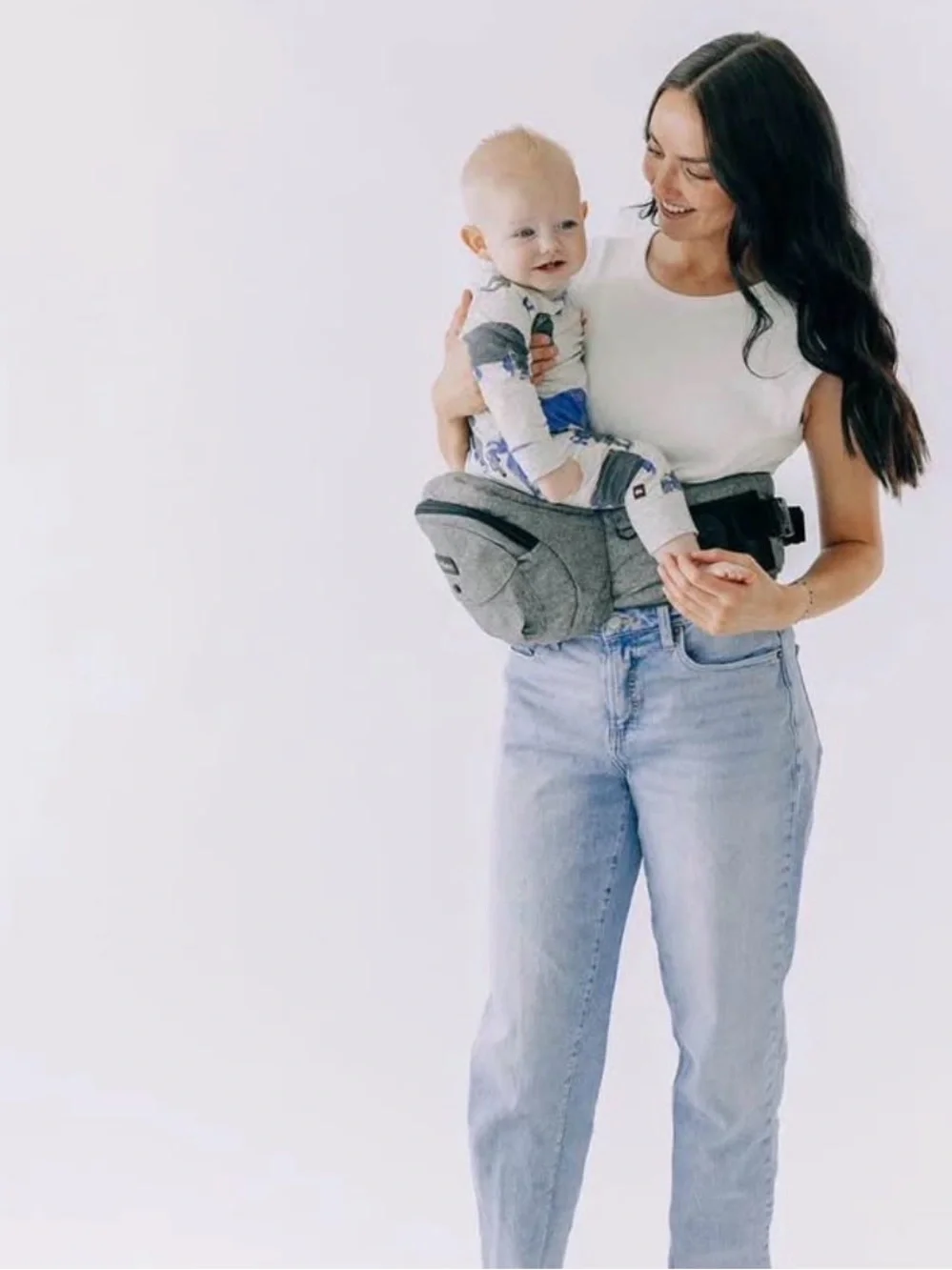 Tush baby Gray Baby Hip Seat Carrier - Comfortable Kids Accessory